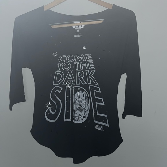 NWOT Star Wars Come To The Darkside Baseball Style Shirt - Picture 1 of 5
